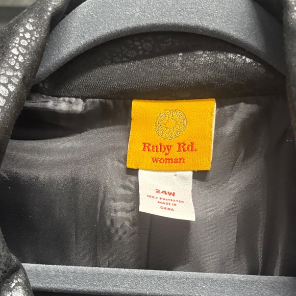 Ruby Rd. Black Textured Jacket - Picture 2 of 4